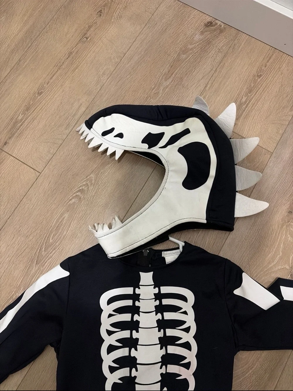 Glow-in-the-Dark Dino Skeleton Halloween Costume